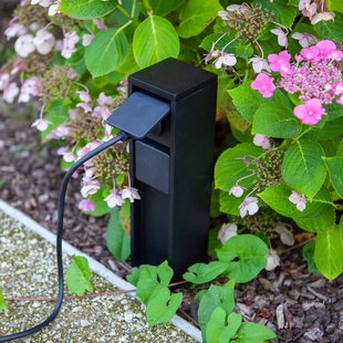 LUTEC Stopcontactzuil, 2 aansluitingen, max. 3.500 W