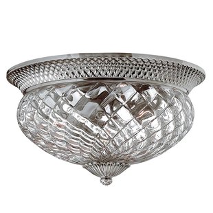 HINKLEY Plafondlamp Plantation antiek nikkel, 40,6 cm