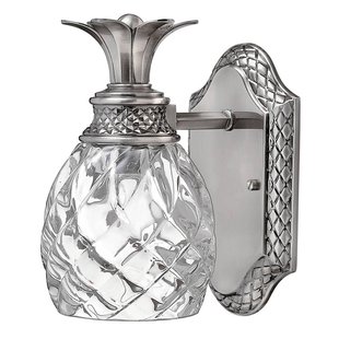 HINKLEY LED wandlamp Plantation, nikkel antiek