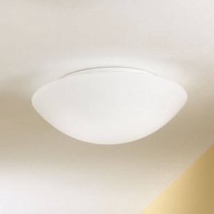 Fabas Luce Pandora plafondlamp, Ø 30 cm, glas, wit