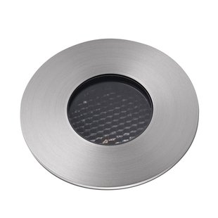 FARO BARCELONA LED inbouwspot basis, nikkelkleurig, Ø 8 cm, aluminium/roestvrij staal