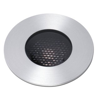 FARO BARCELONA LED inbouwspot basis, nikkelkleurig, Ø 9 cm, aluminium/roestvrij staal