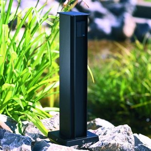 Albert Leuchten 2-voudige stopcontactenzuil zwart