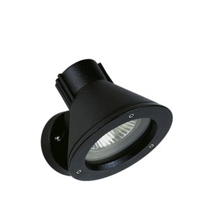 Albert Leuchten Wandspot 643S, zwart, IP54, E27, aluminium, draaibaar