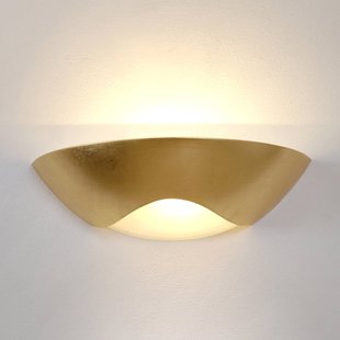 Holländer Stijlvolle wandlamp Matteo Curve goud