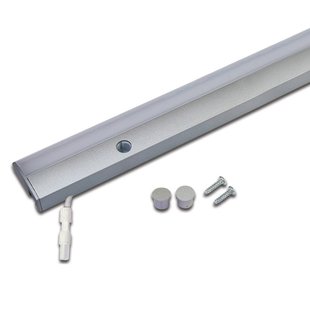 Hera LED meubelverlichting ModuLite F, aluminium, 90 cm, 3.000 K, aluminium