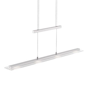 FISCHER & HONSEL LED hanglamp Tenso, nikkel, 64 cm, metaal, CCT, dimmer