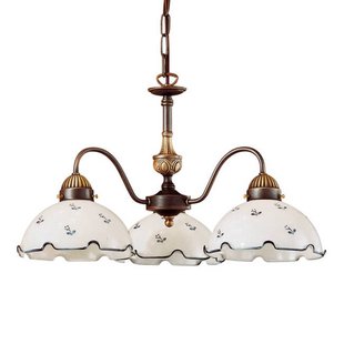 austrolux Charmante kroonluchter Nonna, wit-blauw