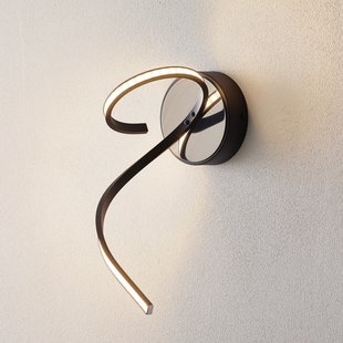 Domiluce LED wandlamp Lungo met modern design, zwart