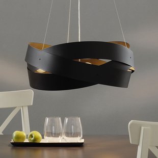 Domiluce Hanglamp Tornado Ø 50 cm zwart, 3-lamps