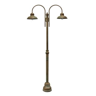 Moretti Luce Mastlamp Luca messing antiek-koper, 2-lamps