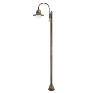 Moretti Luce 270 cm hoge lantaarnpaal Felizia in antiek messing