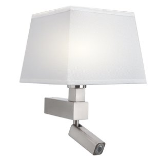 Mantra Iluminación Mite met witte textielen kap - wandlamp Bahia