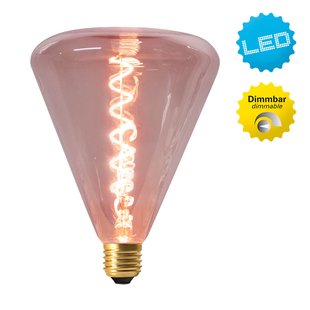 Näve LED lamp Dilly E27 4W 2200K dimbaar, rood getint