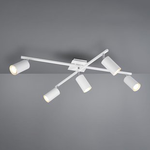 Trio Lighting Marley plafondspot mat wit 5-lamps Trio Lighting Marley plafondspot mat wit 5-lamps