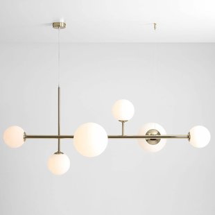 ALDEX Hanglamp Dione, 6-lamps, goud