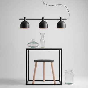 ALDEX Hanglamp 976, 3-lamps, zwart