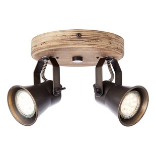 Brilliant Plafondspot Seed, 2-lamps, zwart