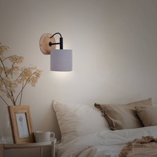 Briloner Wandlamp Rhon, kap van textiel