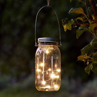 STAR TRADING Jamjar - gave decoratielamp op zonne-energie STAR TRADING Jamjar - gave decoratielamp op zonne-energie