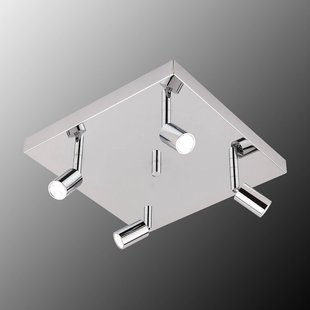 Busch Vierkante plafondlamp Karen 4-lamps