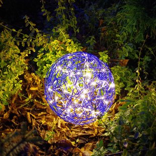 STAR TRADING LED 3D-designbal Galax Fun, Ø 30 cm, blauw