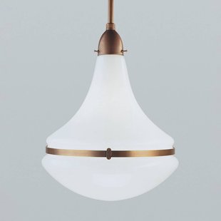 Berliner Messinglampen Hanglamp Frida van messing, Ø 34 cm