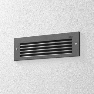 Bega LED wand inbouwlamp grijs breedte 26 cm CCT schakelaar