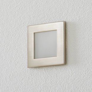 BEGA Accenta wandinbouw hoekig frame staal 160lm