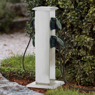 EGLO Roestvrijstalen stopcontacten Park 4