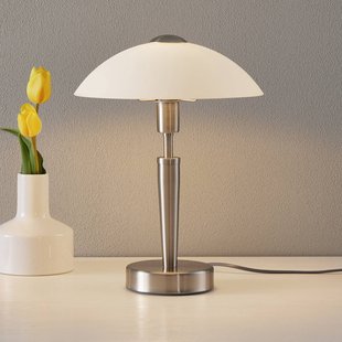 EGLO Schemerlamp Solo 1, nikkel, wit