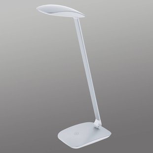 EGLO Zilveren LED bureaulamp Cajero met dimmer