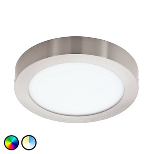 EGLO connect Fueva-C plafondlamp rond 22,5 nikkel EGLO connect Fueva-C plafondlamp rond 22,5 nikkel