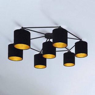 EGLO Plafondlamp Staiti zwart met kappen