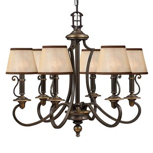 HINKLEY 6-lamps kroonluchter Plymouth