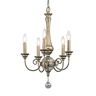 KICHLER Kroonluchter Rosalie 5-lamps Ø 45 cm