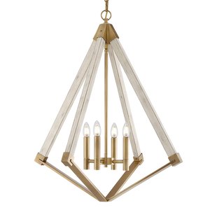 QUOIZEL Kroonluchter View Point in Diamantvorm Ø 61 cm