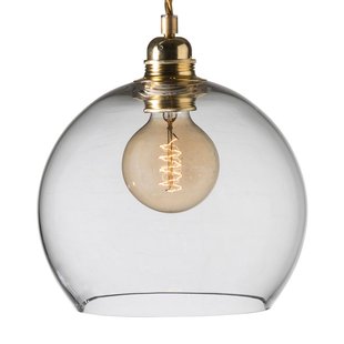 EBB & FLOW Rowan hanglamp helder glas, goud Ø 22cm