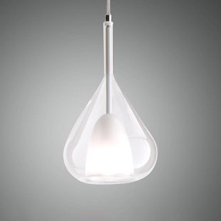Fabas Luce Hanglamp paars, helder, 1-lamp, glas