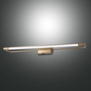 Fabas Luce LED wandlamp Rapallo, messing, IP44, 80 cm