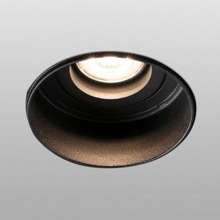 FARO BARCELONA Inbouwspot Hyde 1-lamp rond gezwenkt zwart