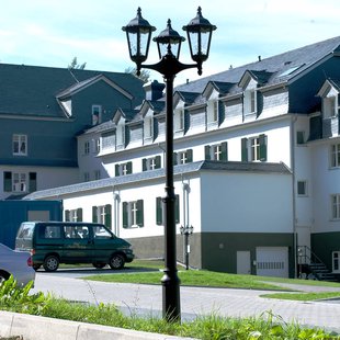 Albert Leuchten 3-lamps lantaarnpaal 2099, zwart