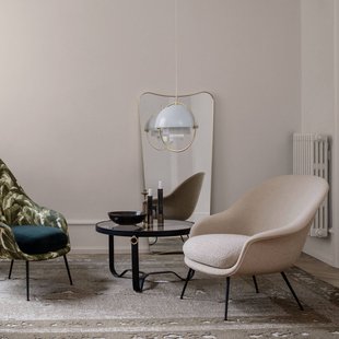 Gubi hanglamp Lite, Ø 36 cm, chroom/wit