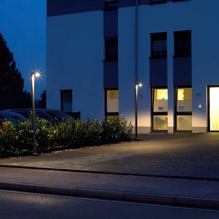 Albert Leuchten LED lantaarnpaal 866, aluminium, antraciet, hoogte 300 cm