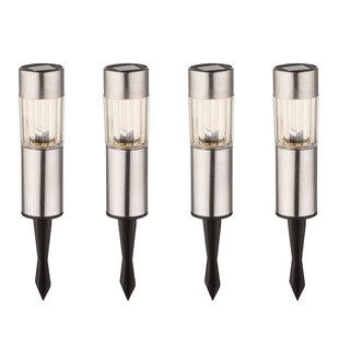 Globo Set van 4 - Aro LED-solar-sfeerlamp met aardspies