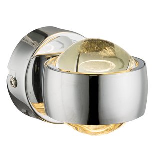 Globo LED wandlamp Randi in chroom