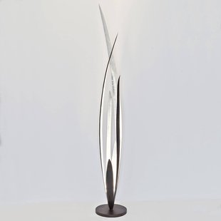 Holländer Palustre - zwart-bruin-zilveren vloerlamp