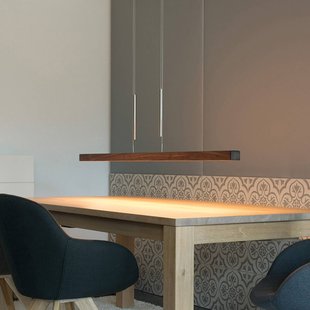 HerzBlut Leonora hanglamp Down 121cm noten