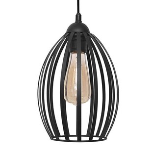 HELAM Hanglamp Dali in zwart, 1-lamp