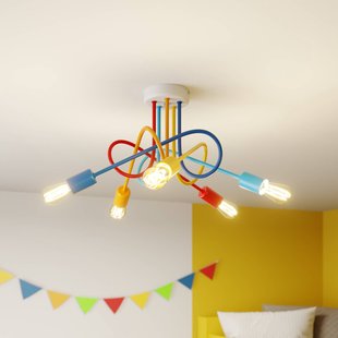 HELAM Oxford plafondlamp 5-lamps bont